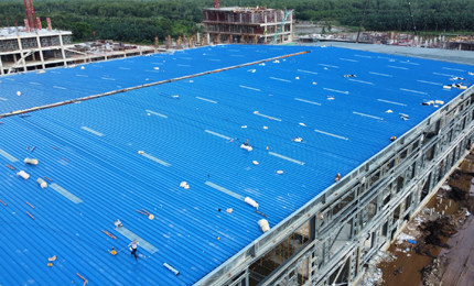 Color Coat steel roofing panels