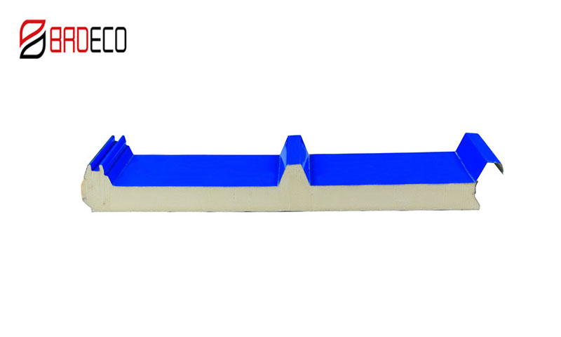 PU sandwich 4 wave roof panel