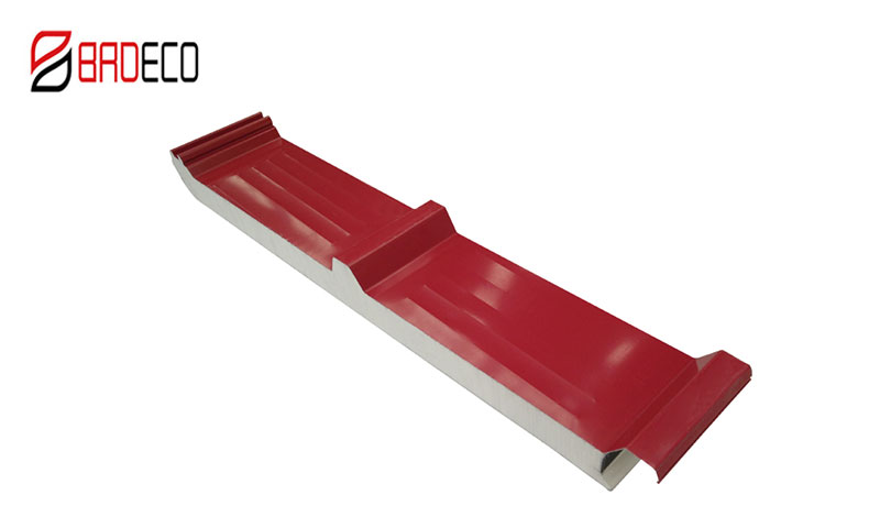 PU sandwich 3 wave roof panel