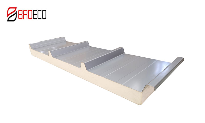 PU sandwich 4 wave roof panel